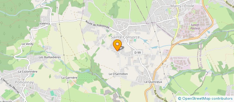 localisation de l'entreprise SCI C&G ESTATE  SAINTE-CONSORCE