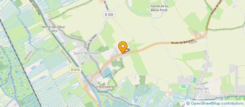 localisation de l'entreprise SCI C&G INVEST  LEDERZEELE