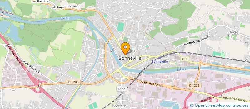 localisation de l'entreprise SCI C G L 2000  BONNEVILLE