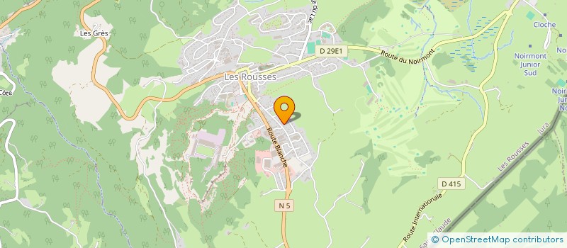 localisation de l'entreprise SCI C.G.L.  LES ROUSSES