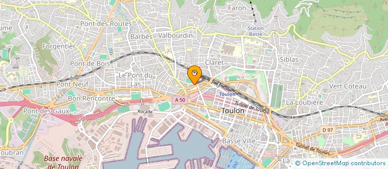 localisation de l'entreprise SCI C.G.L.  TOULON