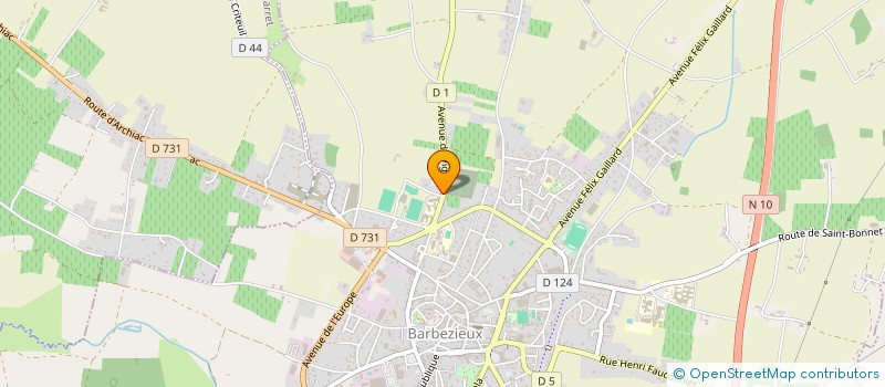 localisation de l'entreprise SCI C.G.M.  BARBEZIEUX-SAINT-HILAIRE