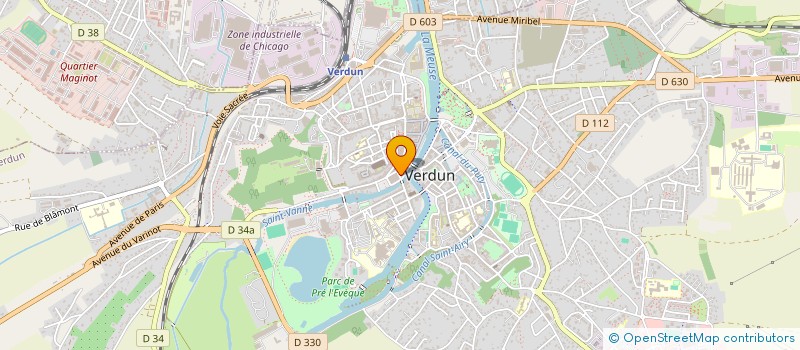 localisation de l'entreprise SCI C.G.O PRO à VERDUN
