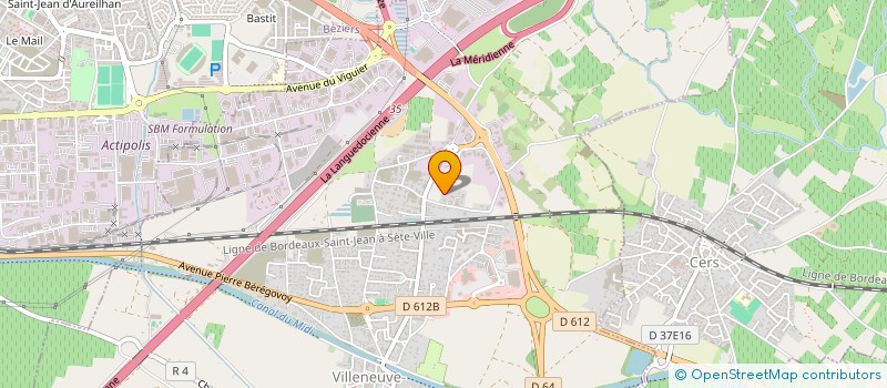 localisation de l'entreprise SCI C G R à VILLENEUVE-LES-BEZIERS