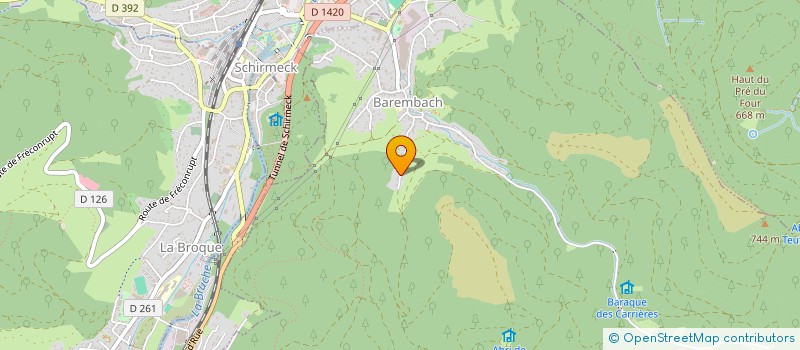 localisation de l'entreprise SCI C.G.S.  BAREMBACH