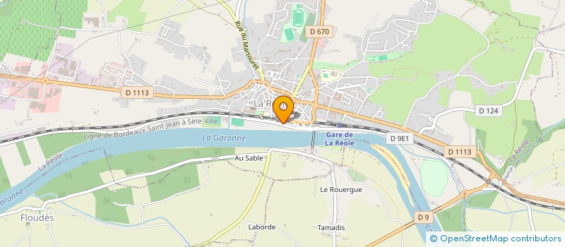 localisation de l'entreprise SCI C.H.A  LA REOLE