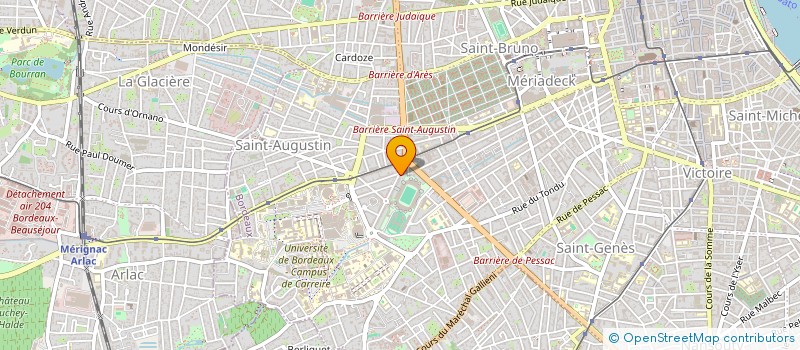 localisation de l'entreprise SCI C.H.A.T.  BORDEAUX