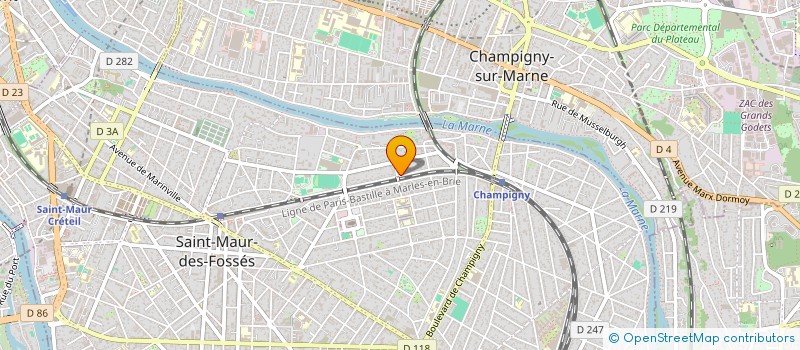 localisation de l'entreprise SCI C H B à SAINT-MAUR-DES-FOSSES