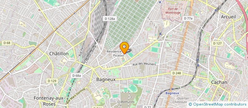 localisation de l'entreprise SCI C.H.C.  BAGNEUX