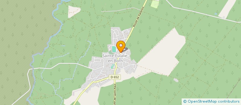 localisation de l'entreprise SCI C.H.L.M.  SAINTE-EULALIE-EN-BORN