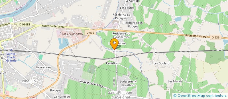 localisation de l'entreprise SCI C.H.M.  BISCARROSSE