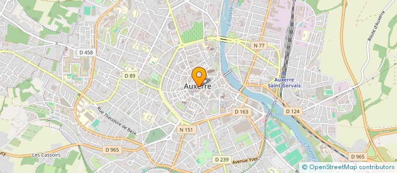 localisation de l'entreprise SCI C.H.V. à AUXERRE