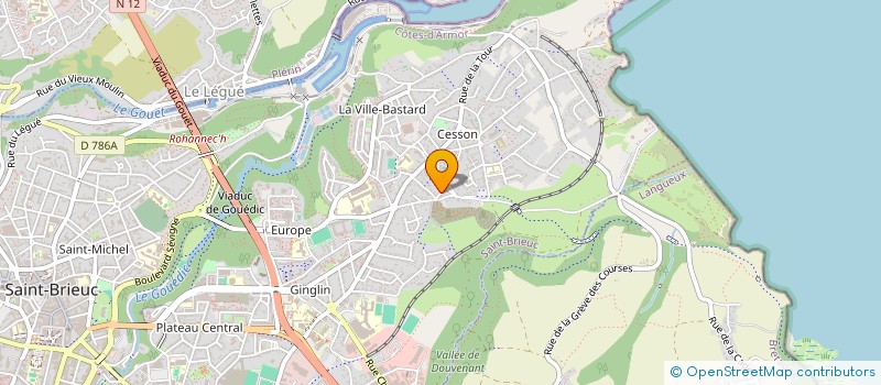 localisation de l'entreprise SCI C'HWIDON à SAINT-BRIEUC