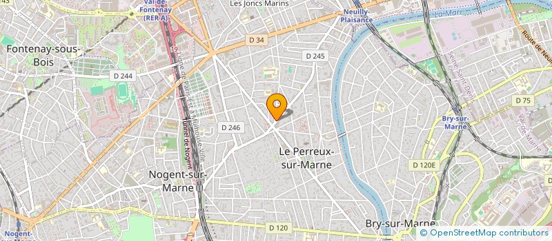localisation de l'entreprise SCI C.I.C.  LE PERREUX-SUR-MARNE