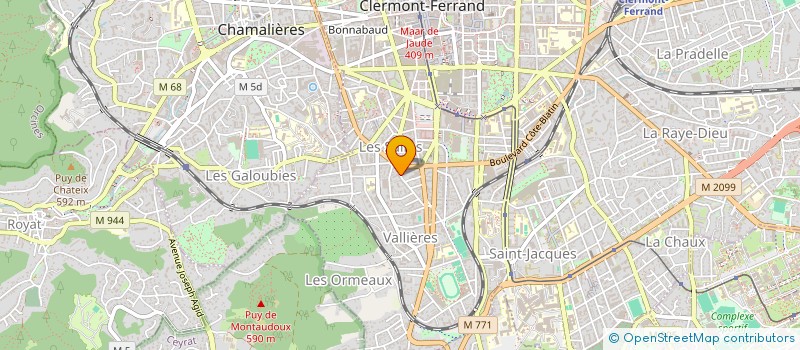 localisation de l'entreprise SCI  C.I.D.E  CLERMONT-FERRAND