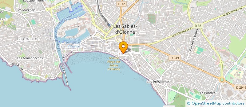 localisation de l'entreprise SCI C.I.H à LES SABLES D'OLONNE