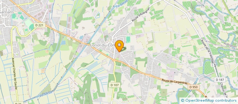localisation de l'entreprise SCI C.I.L.J.  LORIOL-DU-COMTAT