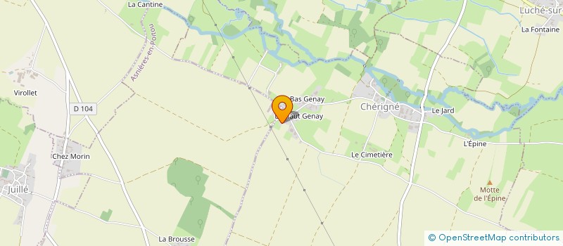 localisation de l'entreprise SCI  C. IMMO.  CHERIGNE