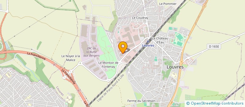 localisation de l'entreprise SCI C'INVEST 1  LOUVRES