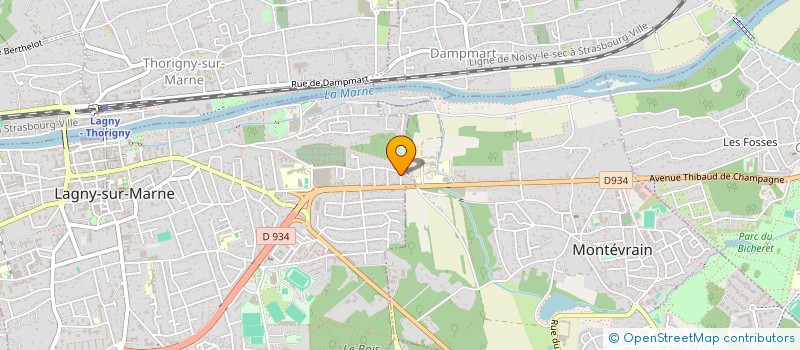 localisation de l'entreprise SCI C J  LAGNY-SUR-MARNE