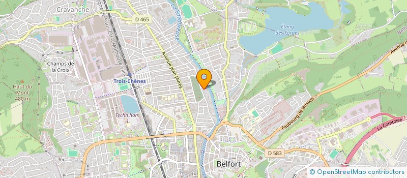 localisation de l'entreprise SCI C&J  BELFORT
