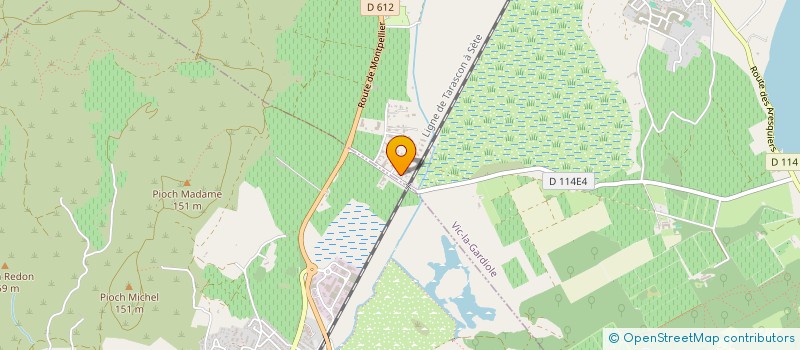 localisation de l'entreprise SCI C.J.C.  VIC-LA-GARDIOLE