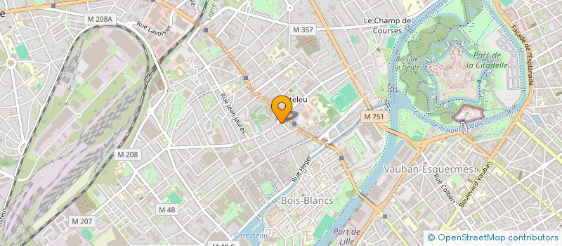 localisation de l'entreprise SCI C.J.C.  LILLE