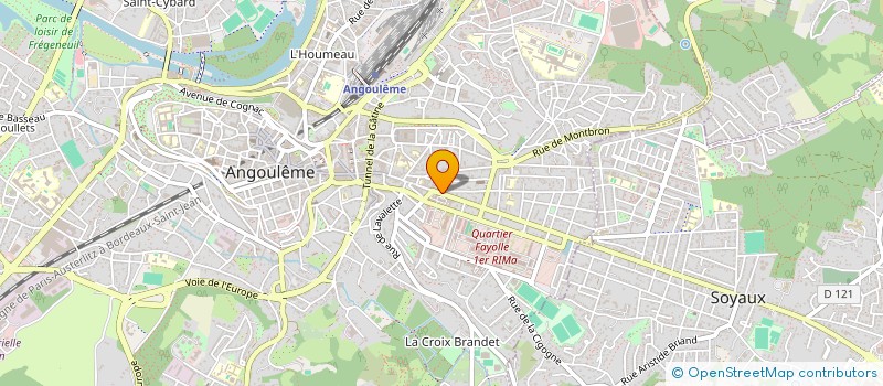 localisation de l'entreprise SCI C.J. IMMO à ANGOULEME