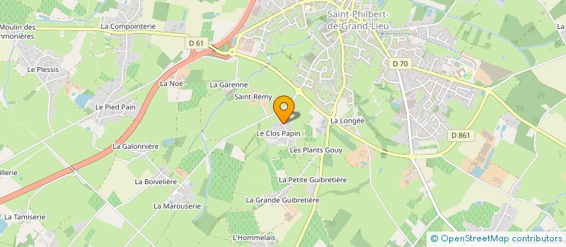 localisation de l'entreprise SCI C.J.L.  SAINT-PHILBERT-DE-GRAND-LIEU