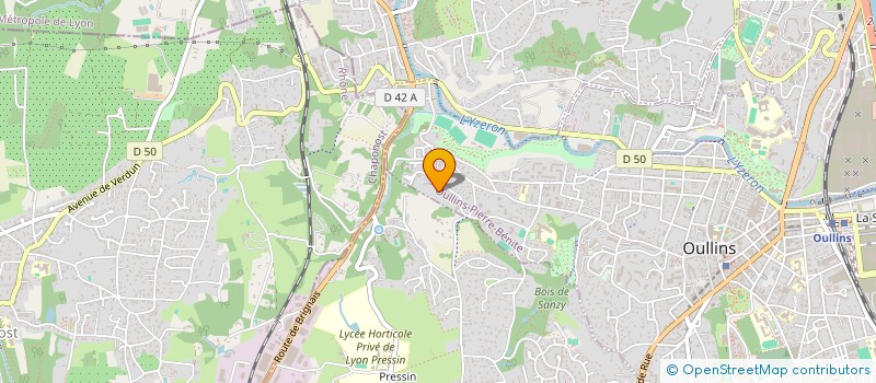 localisation de l'entreprise SCI C.J.L.V  OULLINS-PIERRE-BENITE