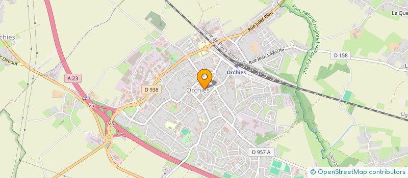 localisation de l'entreprise SCI C J M  ORCHIES