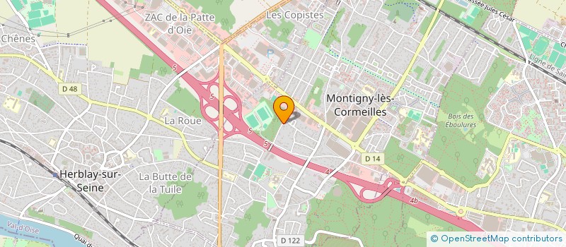 localisation de l'entreprise SCI C.J.M. à MONTIGNY-LES-CORMEILLES