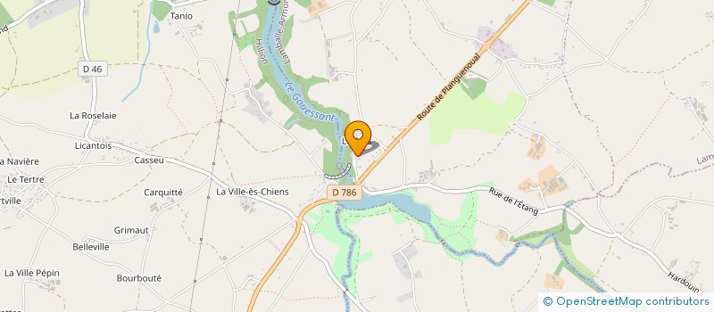 localisation de l'entreprise SCI C.J.M.  LAMBALLE-ARMOR