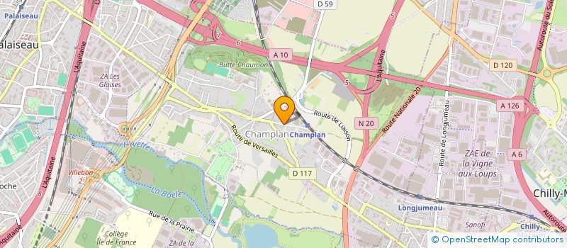 localisation de l'entreprise SCI C.J.P.  CHAMPLAN