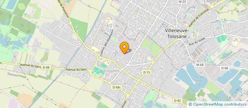 localisation de l'entreprise SCI C.J.P  FROUZINS