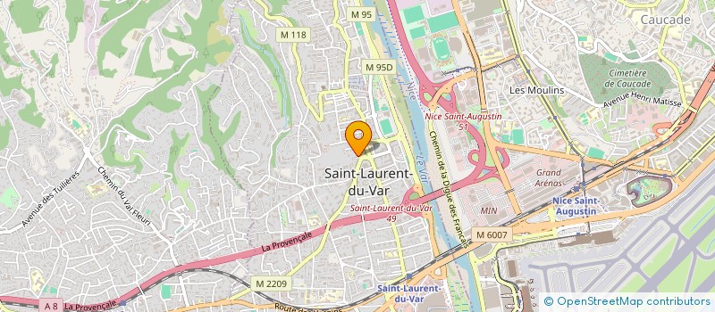 localisation de l'entreprise SCI C.J.S à SAINT-LAURENT-DU-VAR