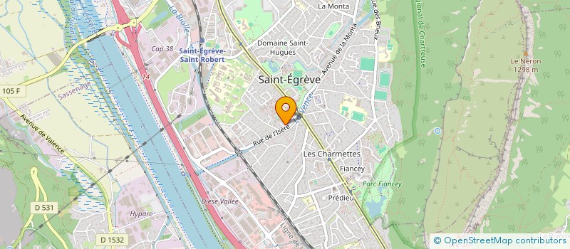 localisation de l'entreprise SCI C.J.S.  SAINT-EGREVE