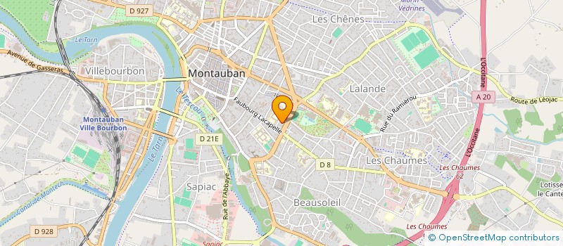 localisation de l'entreprise SCI C. JD  MONTAUBAN