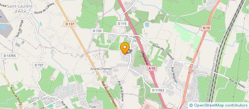 localisation de l'entreprise SCI C.K.  VIRSAC