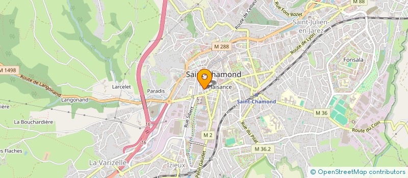 localisation de l'entreprise SCI C.K.S.  SAINT-CHAMOND