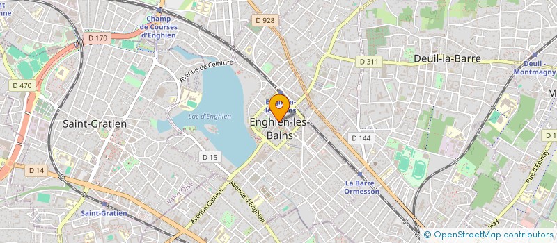 localisation de l'entreprise SCI C KELLER ET CIE à ENGHIEN-LES-BAINS