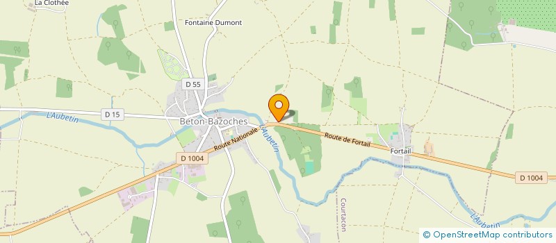 localisation de l'entreprise SCI C.L.A.  BETON-BAZOCHES