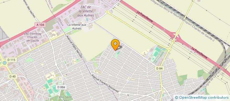 localisation de l'entreprise SCI C.L.A.  MITRY-MORY