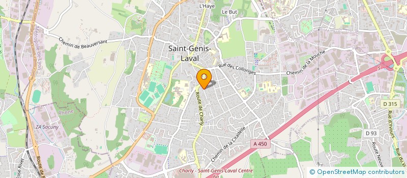 localisation de l'entreprise SCI C.L.A.C.E.A.  SAINT-GENIS-LAVAL