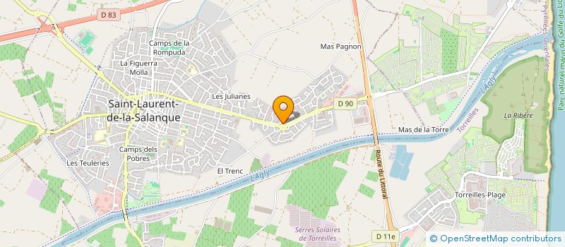 localisation de l'entreprise SCI C.L.A.M  SAINT-LAURENT-DE-LA-SALANQUE