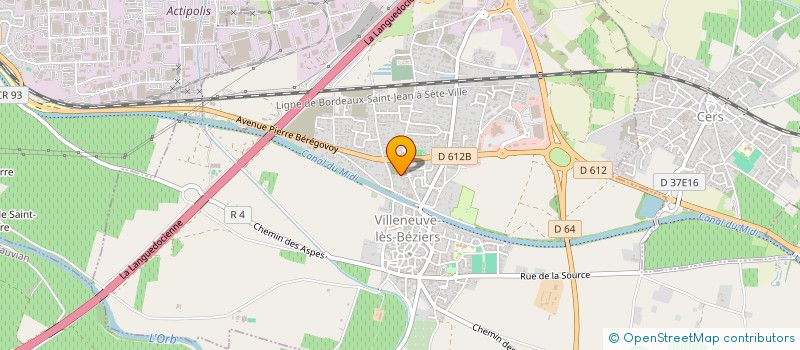 localisation de l'entreprise SCI C.L.C  VILLENEUVE-LES-BEZIERS