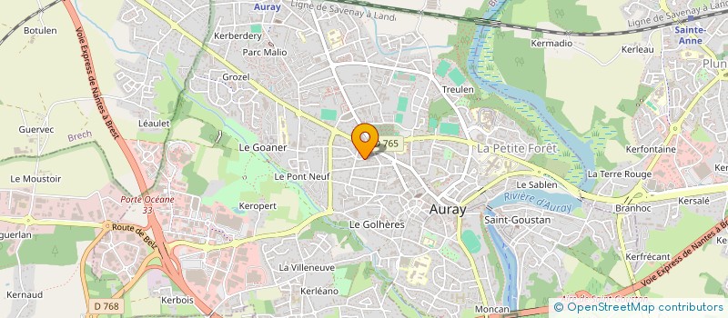 localisation de l'entreprise SCI C-L-C à AURAY