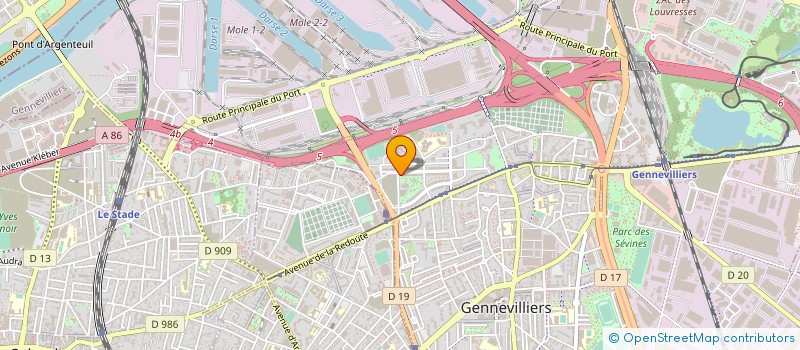 localisation de l'entreprise SCI C.L.E à GENNEVILLIERS