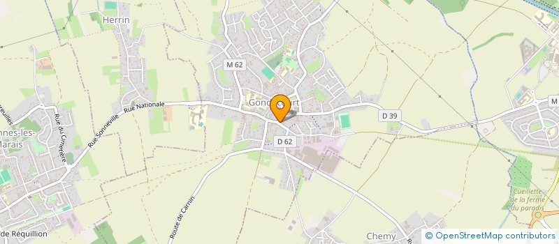 localisation de l'entreprise SCI C.L.E.F.S.  GONDECOURT