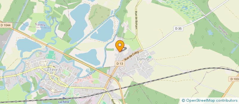 localisation de l'entreprise SCI C&L IMMO  DANIZY